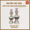 Đèn dầu thờ men rạn nổi Vẽ Vàng 24K [GỐM SỨ BÁT TRÀNG]