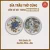 Đĩa trầu men rạn nổi [16cm] [GỐM SỨ BÁT TRÀNG]