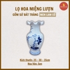 Lọ hoa miệng lượn men lam cổ [GỐM SỨ BÁT TRÀNG]