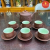 Bộ ấm chén gốm Tống chỉ miệng