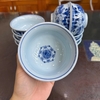 Bát thờ men lam vẽ sen [NA] [GỐM SỨ BÁT TRÀNG]