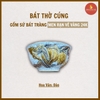 Bát thờ men rạn nổi thủ công vẽ Vàng 24K [GỐM SỨ BÁT TRÀNG]