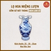 Lọ hoa miệng lượn men lam cổ [GỐM SỨ BÁT TRÀNG]