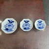 Chân nến men lam vẽ sen [GỐM SỨ BÁT TRÀNG]
