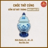 Choé thờ gạo muối men lam cổ [GỐM SỨ BÁT TRÀNG]