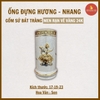 Ống hương men rạn nổi Vẽ Vàng 24K [GỐM SỨ BÁT TRÀNG]