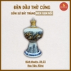 Đèn dầu thờ men rạn nổi [GỐM SỨ BÁT TRÀNG]