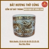Bát hương men rạn nổi Bát Tràng vẽ Vàng 24K [GỐM SỨ BÁT TRÀNG]