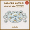 Bộ mặt trời men rạn nổi [GỐM SỨ BÁT TRÀNG]