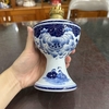 Đèn dầu sen men lam cổ [GỐM SỨ BÁT TRÀNG]