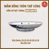 Mâm bồng sen men lam cổ [GỐM SỨ BÁT TRÀNG]