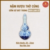 Nậm rượu thờ men lam cổ [GỐM SỨ BÁT TRÀNG]