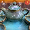 Bộ ấm chén hỏa biến xanh ngọc