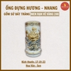 Ống hương men rạn nổi Vẽ Vàng 24K [GỐM SỨ BÁT TRÀNG]