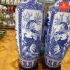 Lọ Lộc Bình 1m4 Tứ cảnh men dong cổ