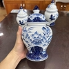 Choé thờ gạo muối men lam cổ [GỐM SỨ BÁT TRÀNG]