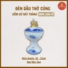 Đèn dầu sen men lam cổ [GỐM SỨ BÁT TRÀNG]