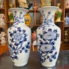 Lọ hoa H60cm Chim hoa men lam [GỐM SỨ BÁT TRÀNG]