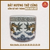 [KHÔNG ĐẾ] Bát hương men rạn nổi Bát Tràng [GỐM SỨ BÁT TRÀNG]
