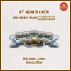 Kỷ ngai 5 chén men rạn nổi [GỐM SỨ BÁT TRÀNG]