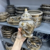 Choé thờ men rạn nổi Bát Tràng Vẽ Vàng 24K [GỐM SỨ BÁT TRÀNG]