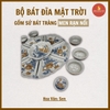 Bộ mặt trời men rạn nổi [GỐM SỨ BÁT TRÀNG]