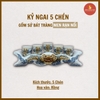 Kỷ ngai 5 chén men rạn nổi [GỐM SỨ BÁT TRÀNG]