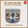 [KHÔNG ĐẾ] Bát hương men rạn nổi Bát Tràng [GỐM SỨ BÁT TRÀNG]