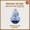 Nậm rượu thờ men lam cổ [GỐM SỨ BÁT TRÀNG]