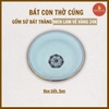 Bát thờ men lam vẽ vàng [GỐM SỨ BÁT TRÀNG]