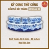 Kỷ chén rượu cong men lam cổ [GỐM SỨ BÁT TRÀNG]