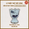 Ly Phật Thủ men lam cổ Vẽ Vàng [GỐM SỨ BÁT TRÀNG]