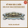 Kỷ ngai men rạn nổi Vẽ Vàng 24K [GỐM SỨ BÁT TRÀNG]