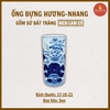 Ống hương sen men lam cổ [GỐM SỨ BÁT TRÀNG]