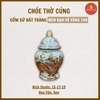 Choé thờ men rạn nổi Bát Tràng Vẽ Vàng 24K [GỐM SỨ BÁT TRÀNG]