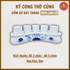 Kỷ chén rượu cong men lam cổ [GỐM SỨ BÁT TRÀNG]