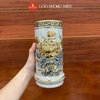 Ống hương men rạn nổi Vẽ Vàng 24K [GỐM SỨ BÁT TRÀNG]