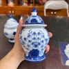 Choé thờ men lam vẽ sen [GỐM SỨ BÁT TRÀNG]