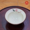 Bát cơm miệng loe men kem vẽ đào hồng
