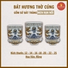 Bát hương men rạn nổi Bát Tràng [GỐM SỨ BÁT TRÀNG]