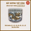 [KHÔNG ĐẾ] Bát hương men rạn nổi Bát Tràng [GỐM SỨ BÁT TRÀNG]