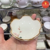 Bát mắm hoa men kem vẽ đào hồng