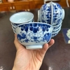 Bát thờ men lam vẽ sen [NA] [GỐM SỨ BÁT TRÀNG]