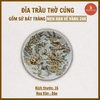 Đĩa trầu men rạn nổi Vẽ Vàng 24K [16cm] [GỐM SỨ BÁT TRÀNG]