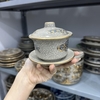 Bát nước (Bát Sâm) men rạn nổi Vẽ Vàng 24K [GỐM SỨ BÁT TRÀNG]