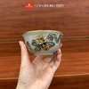 Bát thờ men rạn nổi thủ công vẽ Vàng 24K [GỐM SỨ BÁT TRÀNG]