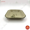 Khay vuông sâu vẽ chuồn đào 20cm