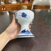 Đèn dầu sen men lam cổ [GỐM SỨ BÁT TRÀNG]