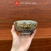 Bát thờ men rạn nổi thủ công vẽ Vàng 24K [GỐM SỨ BÁT TRÀNG]