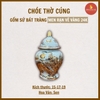 Choé thờ men rạn nổi Bát Tràng Vẽ Vàng 24K [GỐM SỨ BÁT TRÀNG]